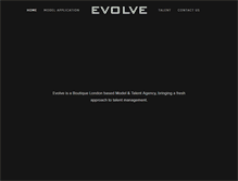 Tablet Screenshot of evolvemodel.com